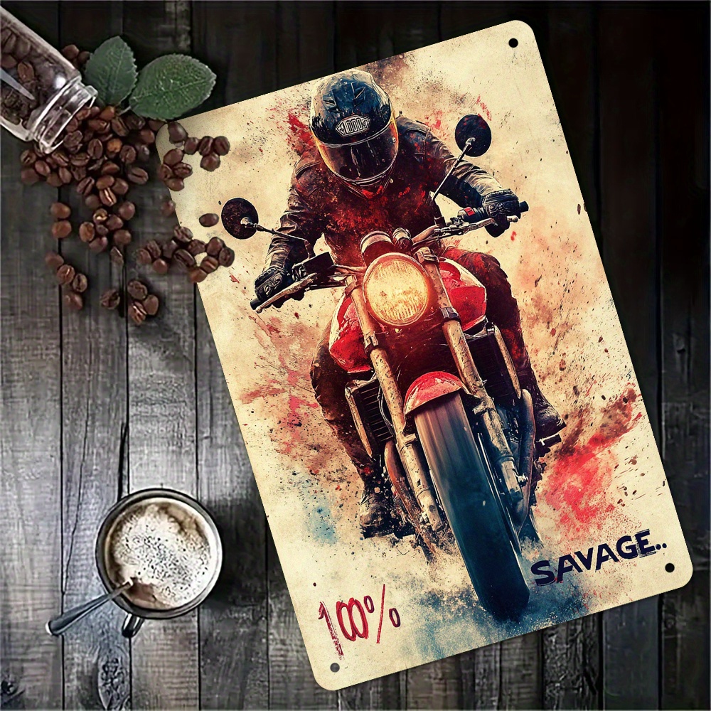 Home Bar And Coffee - Vintage-inspiriertes Metall-Wandschild, - Humorvolle Retro-Dekoration für