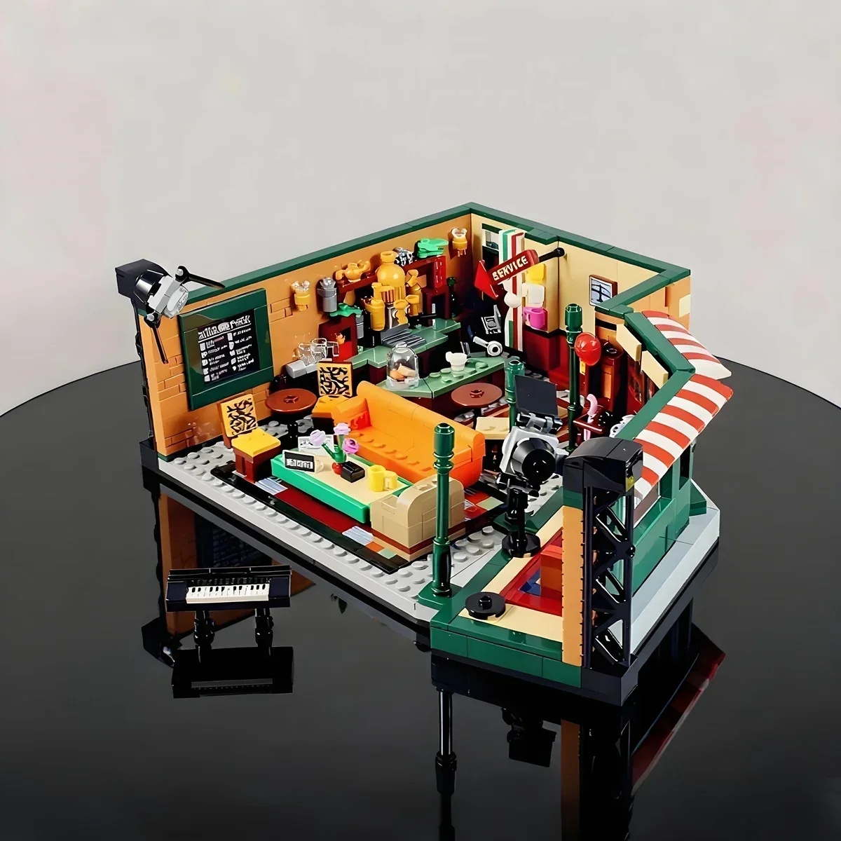 Home Bar Cafe - Freunde-Haus Familie Klassisches Stadthaus Apartment Baustein-Set