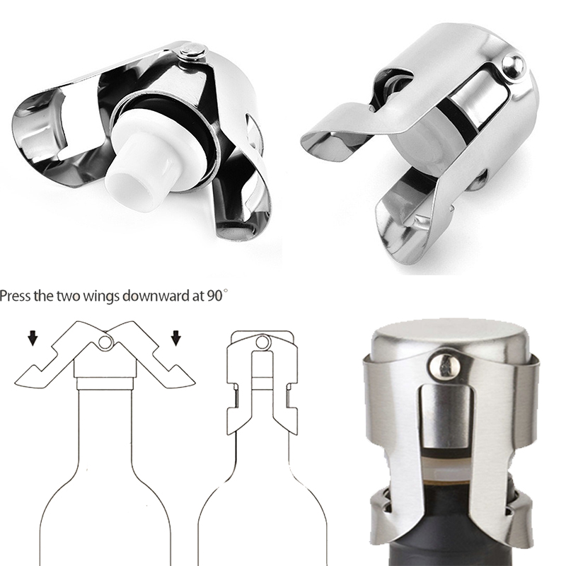 Wine Preservation Pump - Champagner-Stopper, glitzernder Wein-Stopper, Wein-Vakuum-Stopper, Stopper für