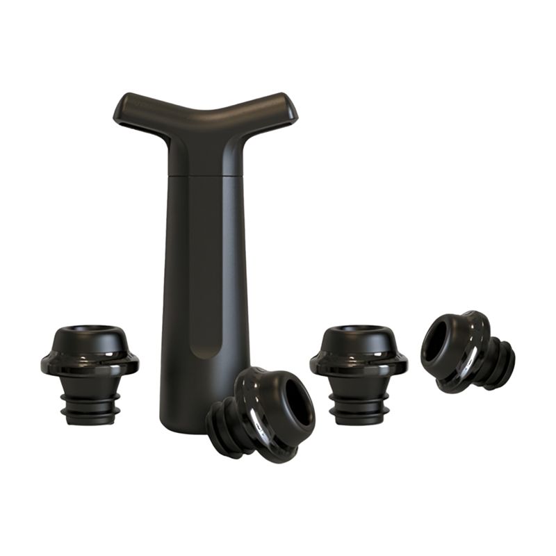 Wine Preservation Pump - AEE4-Weinkonservierungs-Vakuumpumpe mit Stopfen, Weinverschluss, wiederverwendbarer Flaschenverschluss,
