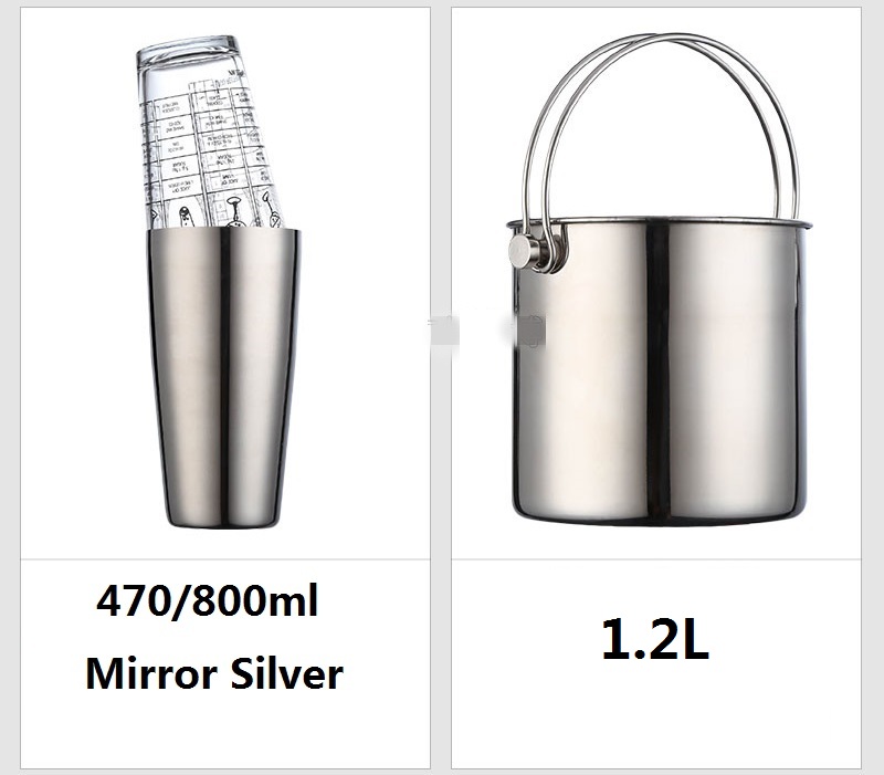 Boston Shaker Set - Cocktail-Shaker-Set aus Edelstahl, Lounge-Becher, Boston-Becher, Cocktail-Shaker