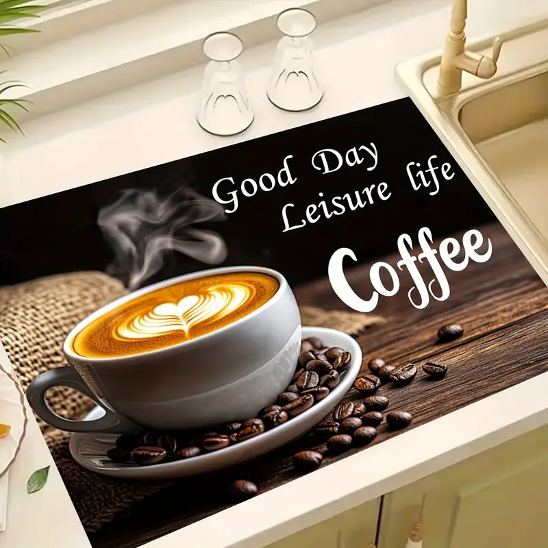 Klassische Kaffee-Design-Gesch – Bar Mat Rubber Bewertung und Preis