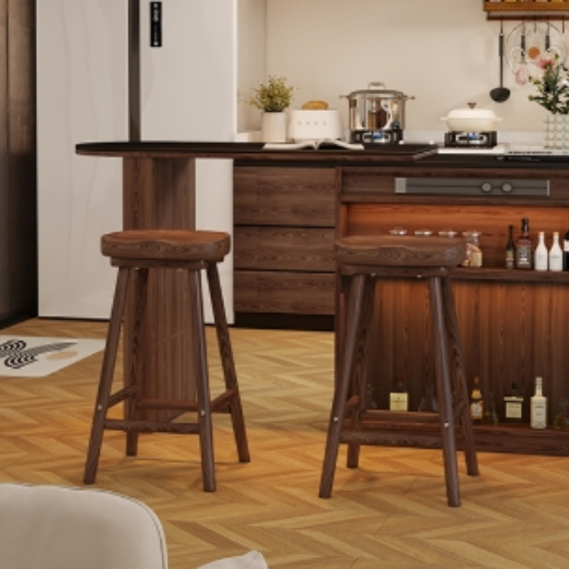 Massivholz gebogener Barhocker – Home Bar Seating Bewertung und Preis