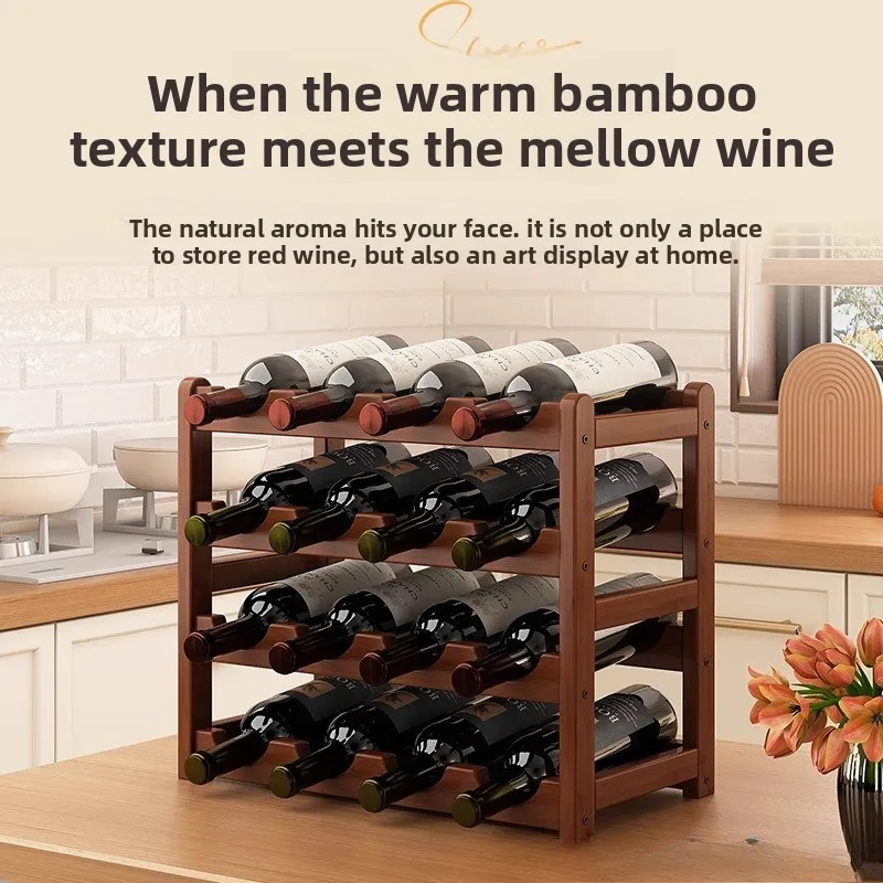 Hochwertiges Weinregal aus Bam – Home Bar And Cabinet Bewertung und Preis