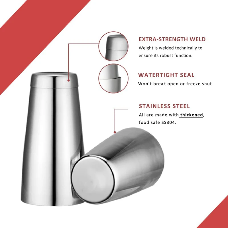 18oz & 28oz Cocktail-Shaker-Se – Boston Shaker Set Bewertung und Preis