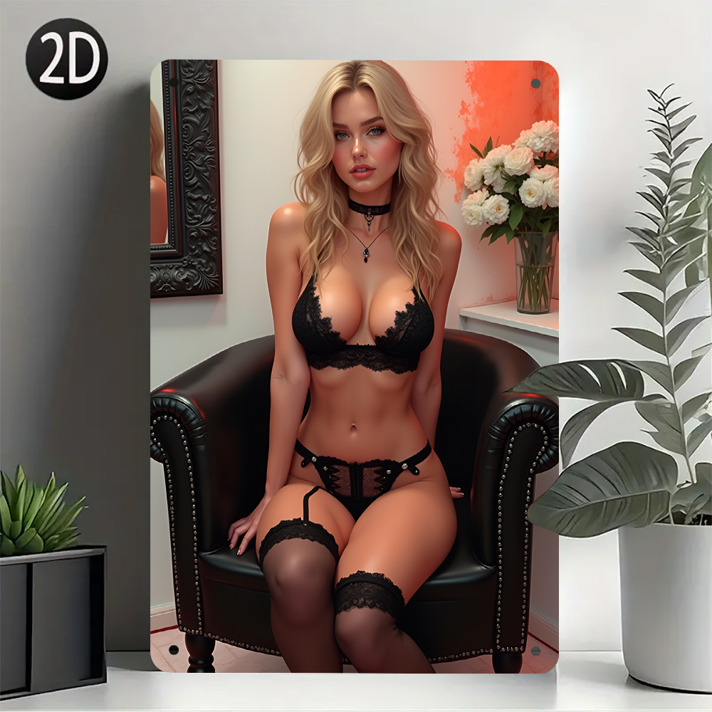 Vintage Sexy Lady Metallschild – Home Bar And Restaurant Bewertung und Preis