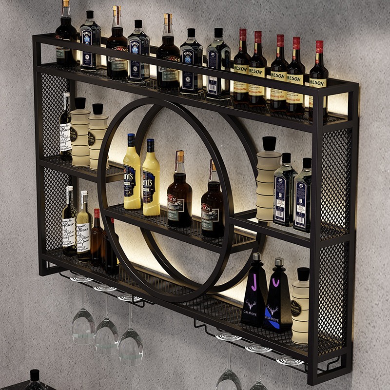 Bar-Weinregal, wandmontierter  – Home Bar And Cabinet Bewertung und Preis