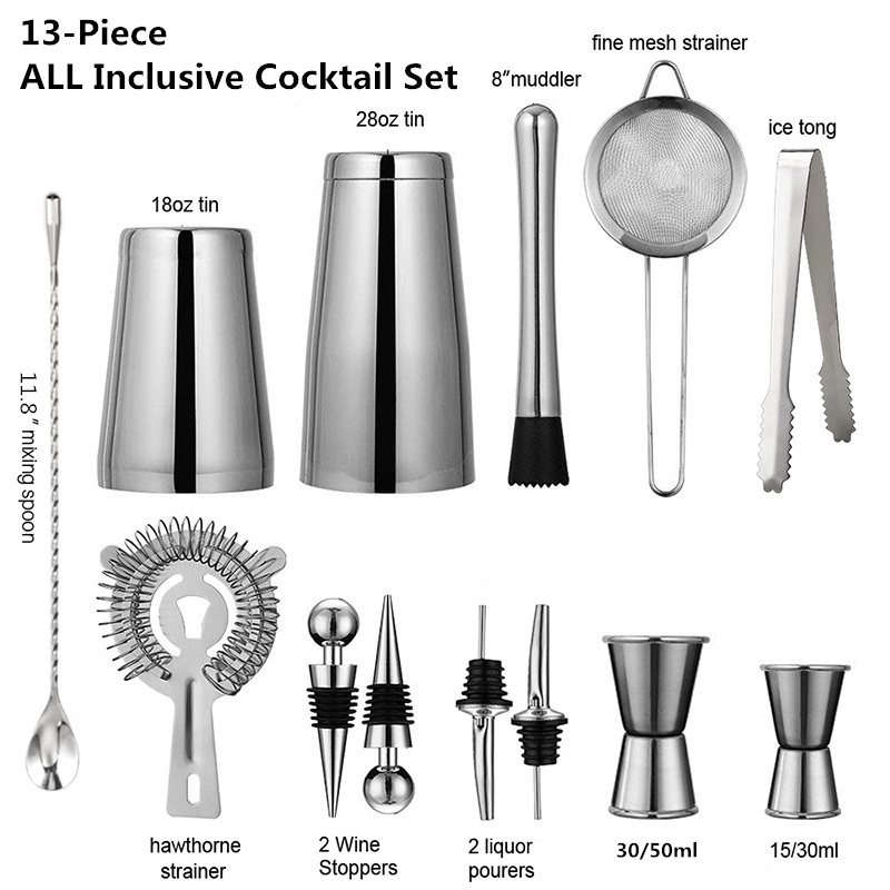 13 Teile/satz Edelstahl Cockta – Boston Shaker Set Bewertung und Preis