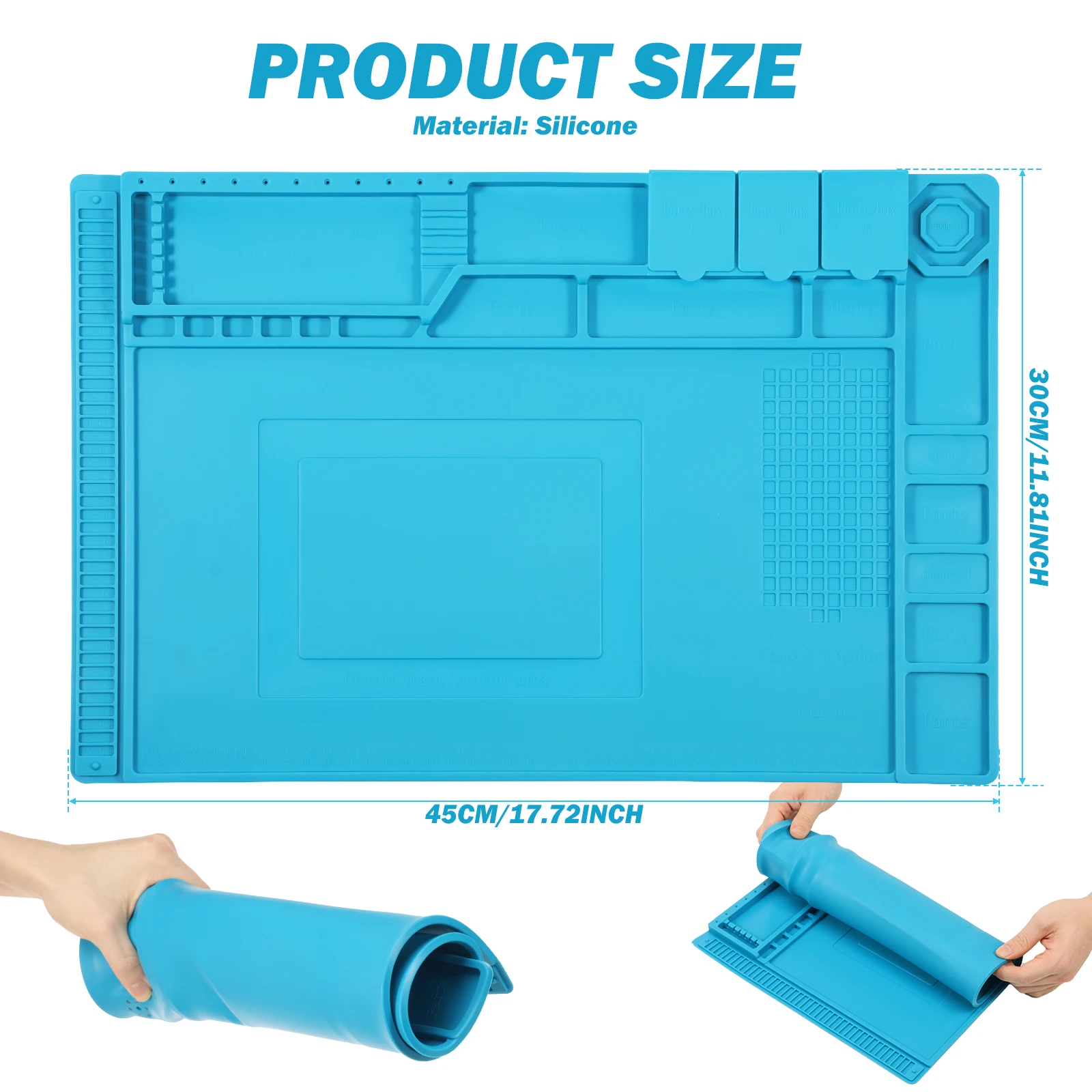 45x30cm Silikon-Lötmatte Hitze – Bar Mat Rubber Bewertung und Preis