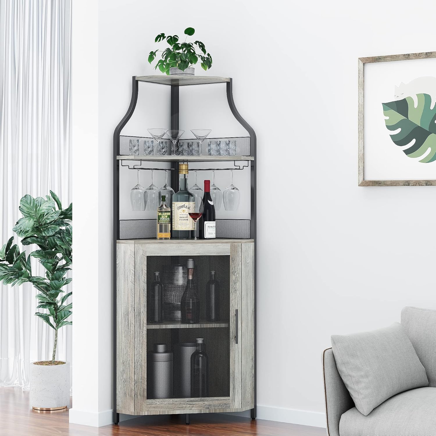 Eckbarschrank mit abnehmbarem  – Home Bar And Cabinet Bewertung und Preis