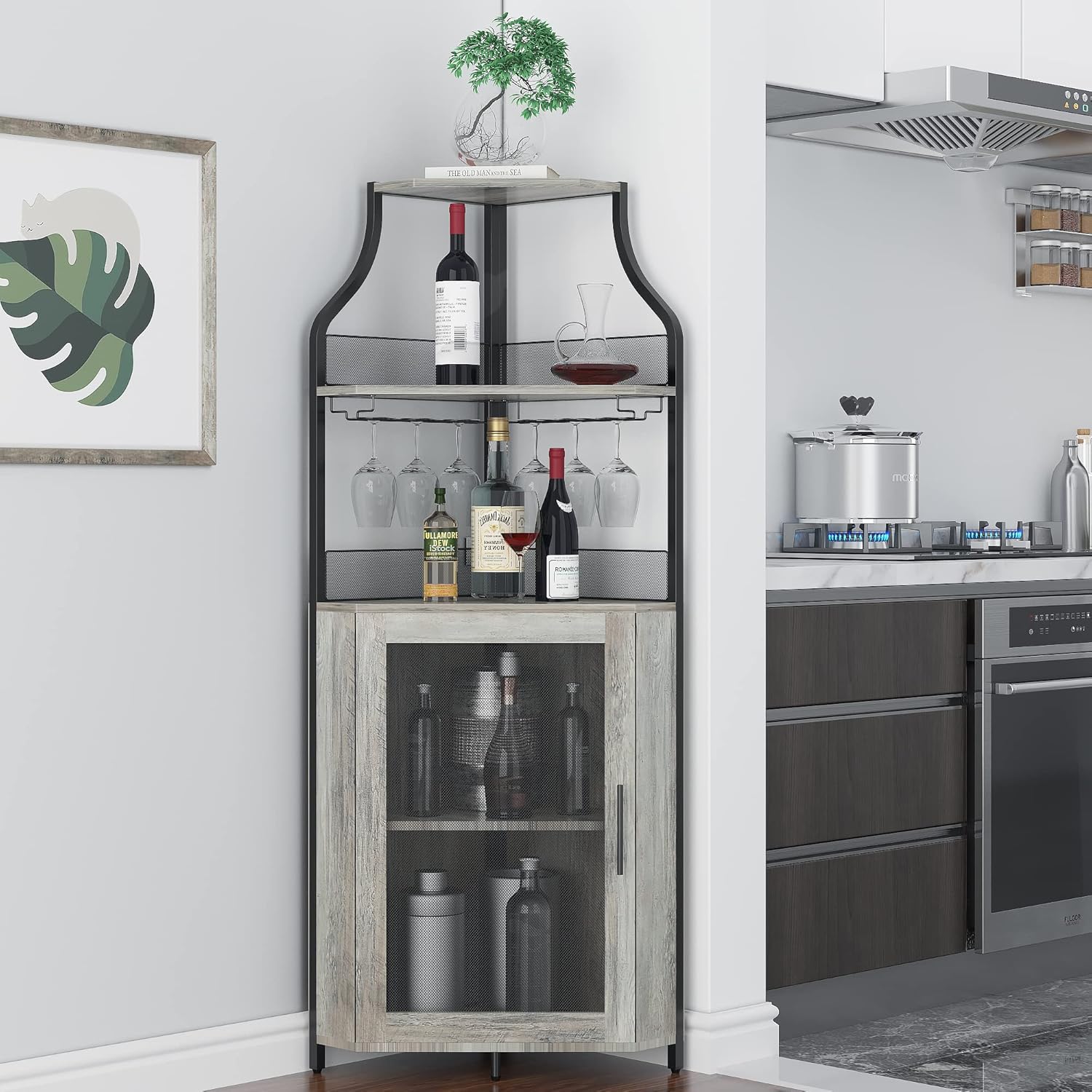 Eckbarschrank mit abnehmbarem  – Home Bar And Cabinet Bewertung und Preis