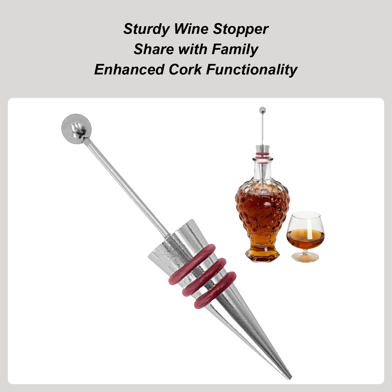 Weinverschluss, Legierung, Sil – Home Bar Supplies Bewertung und Preis